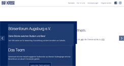 Desktop Screenshot of boersenforum-augsburg.de